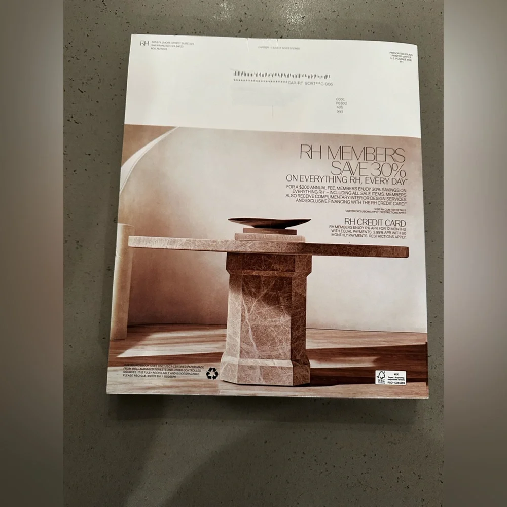 Restoration Hardware elevate your
